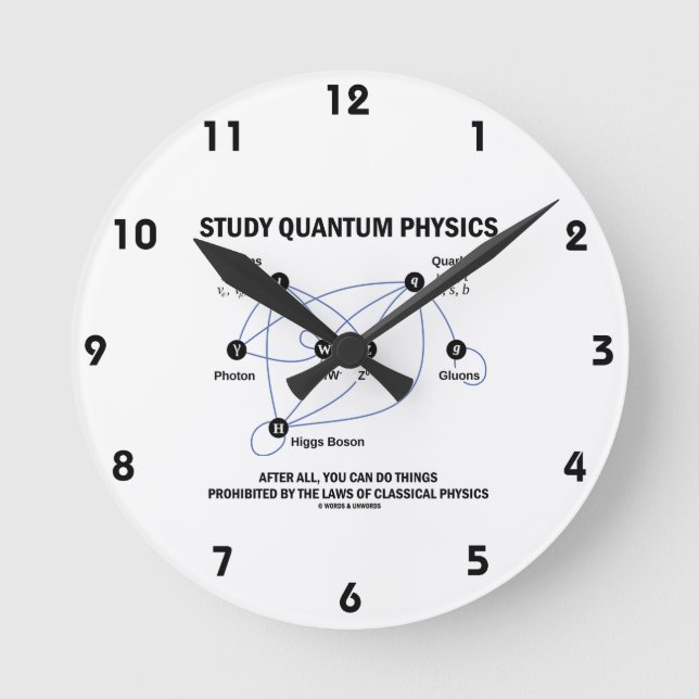 Study Quantum Physics You Can Do Things Round Clock (Front)