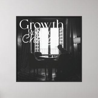 Study Room Canvas – growth requires change Print