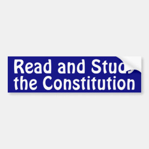 Study the Constitution Bumper Sticker