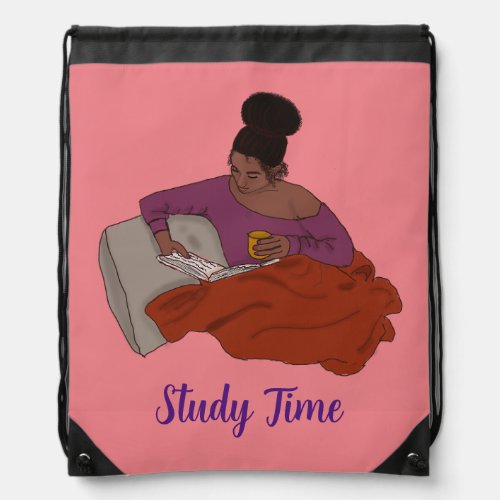 Study Time Drawstring Bag