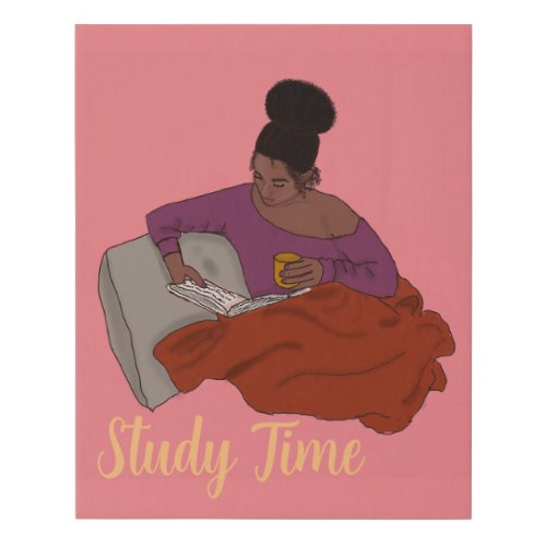 Study Time Faux Canvas Print