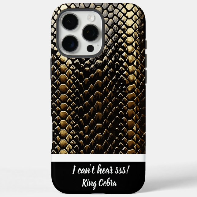 Studying black and gold snake patterns Case-Mate iPhone case (Back)