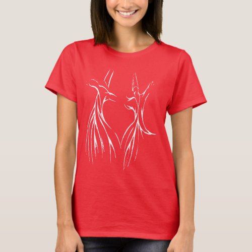 Studying The Dervish Mysticism White Silhouette T_Shirt