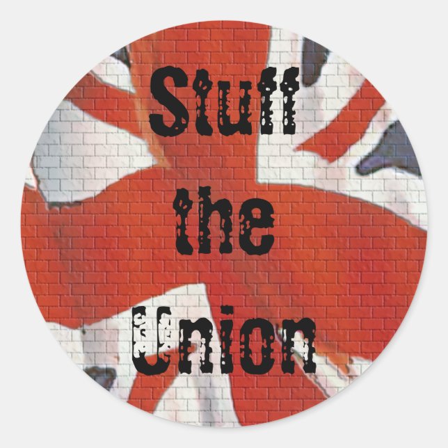 Stuff the Union Scottish Independence Sticker (Front)