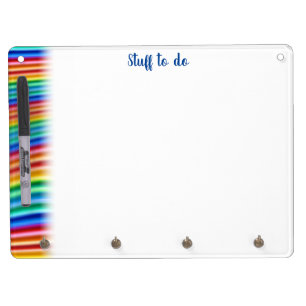 Stuff to do Rainbow dry erase board and keyring
