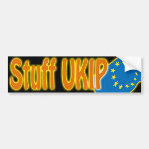 "Stuff Ukip" UK's European Union EU referendum Bumper Sticker