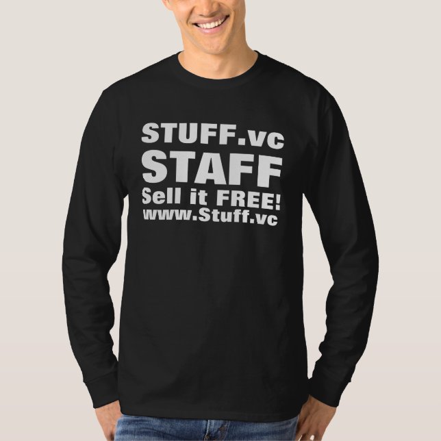 STUFF.vc, STAFF, Sell it FREE!, www.Stuff.vc T-Shirt (Front)