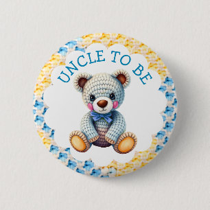 Stuffed Animals    Uncle to Be Baby Shower Button