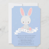 Peter Rabbit, Boy Baby Shower Invitation