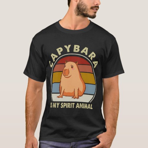 Stuffed Capybara Capy Bara Capibara Stuff Cappy Ba T_Shirt
