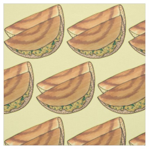 Stuffed Masala Dosa South Indian Food Cuisine Fabric