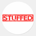 Stuffed Stamp Classic Round Sticker