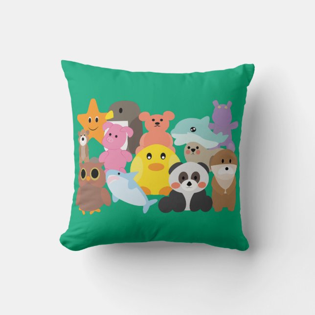 Stuffed Toys  Throw Pillow (Front)