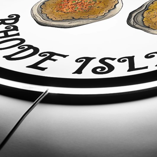 Stuffies Stuffed Clams Providence Rhode Island RI LED Sign (Edge)