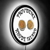 Stuffies Stuffed Clams Providence Rhode Island RI LED Sign (Angle)