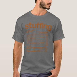 Stuffing Nutrition Facts Funny Thanksgiving Christ T-Shirt
