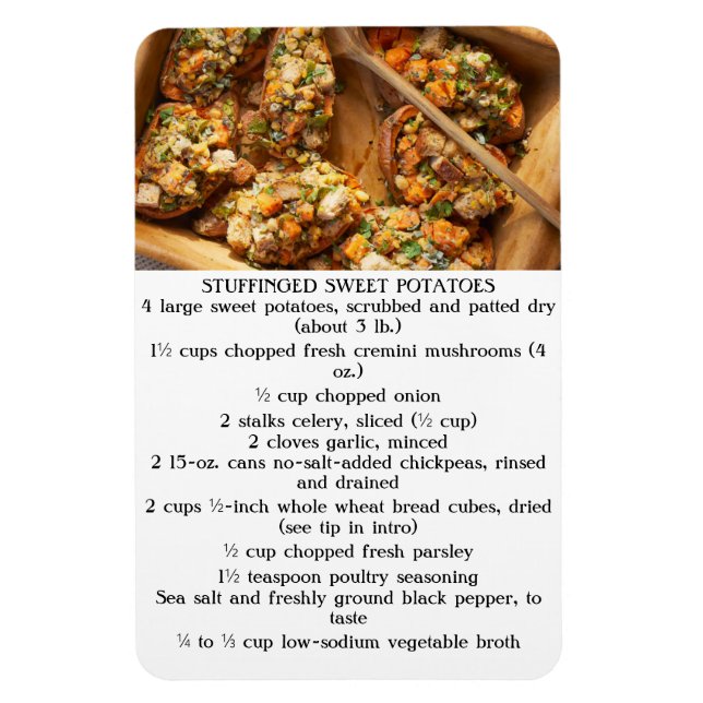 STUFFINGED SWEET POTATOES MAGNET (Vertical)