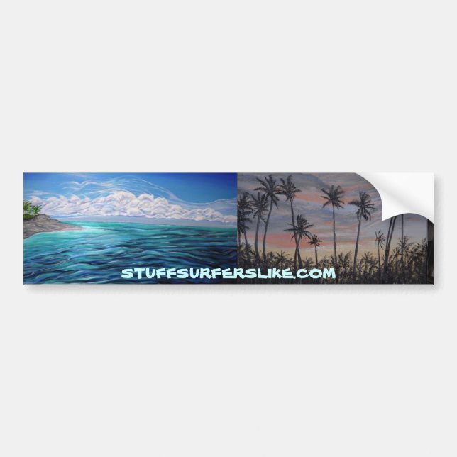 STUFFSURFERSLIKE.COM'S ISLAND FEVER BUMPER STICKER (Front)