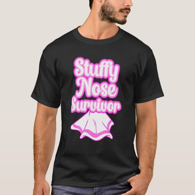 Stuffy Nose Survivor Rhino Cold Flu  Women Girl T-Shirt (Front)