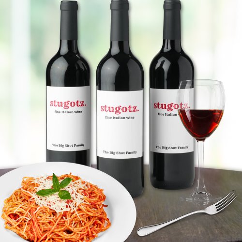 stugotz fine italian wine wine label