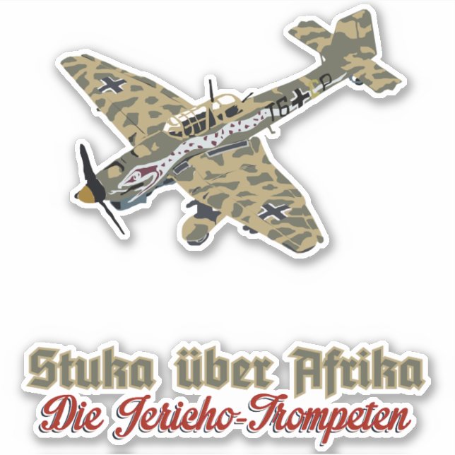 STUKA AFRIKA KORPS STICKER (Front)