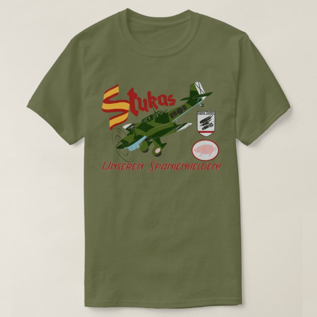 Stukas over Spain T-Shirt (Design Front)