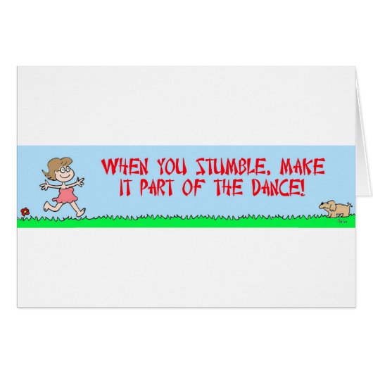 stumble dance cards (Front Horizontal)