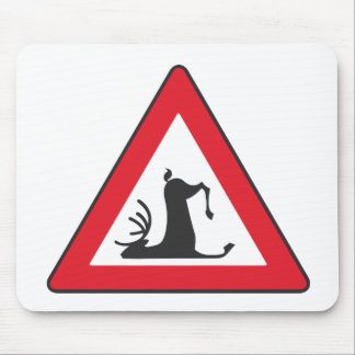 Stumbling Wildlife (Deer roadsign) Mouse Pad