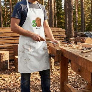 Stump Alphabet Letter S Fun Tree Stump Art  Adult Apron