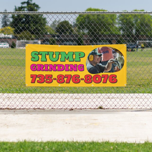 Stump Grinding Custom Banner  (Insitu)