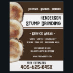 Stump Grinding Flyer<br><div class="desc">Stump Grinding Business Flyer. Stump Watercolor Design background. Bold Fonts. Just change the text to meet your needs.</div>