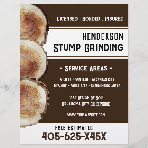 Stump Grinding  Flyer