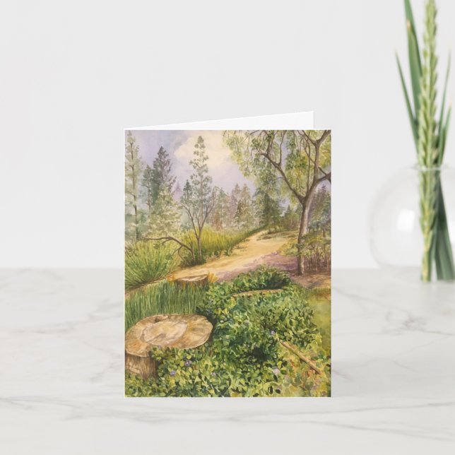 Stumped at Bass Lake Card (Front)