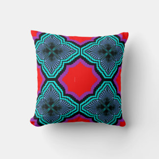 Stunning 3D Colorful Digital Accent Throw Pillow