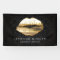Stunning 3D Gold Lips Damask Beauty Salon