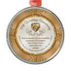 Stunning 50th Anniversary Ornament, Grandparents