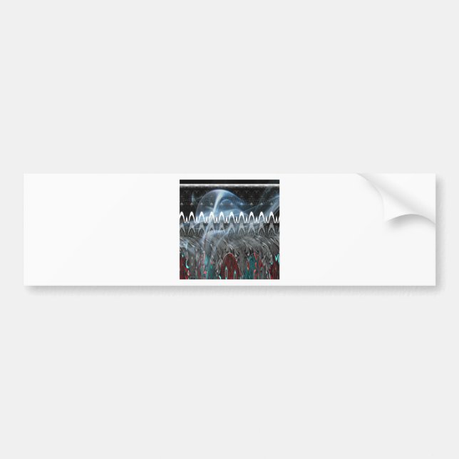 Stunning Abstract Art Print Bumper Sticker (Front)