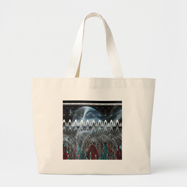 Stunning Abstract Art Print Large Tote Bag (Front)
