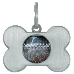 Stunning Abstract Art Print Pet ID Tag
