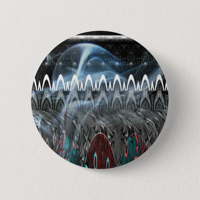 Stunning Abstract Art Print Pinback Button (Front)