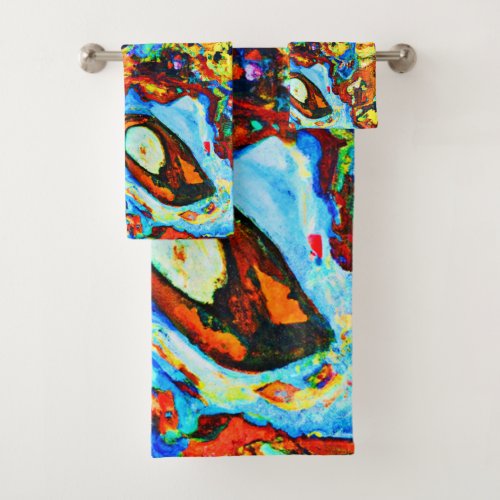 Stunning Abstract Pattern Bath Towel Set