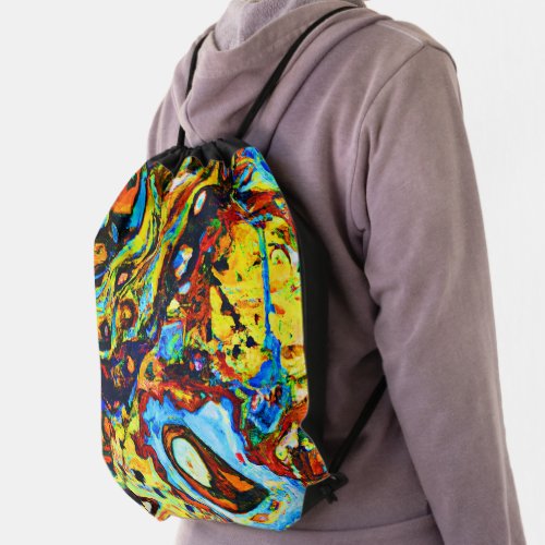 Stunning Abstract Pattern Drawstring Bag