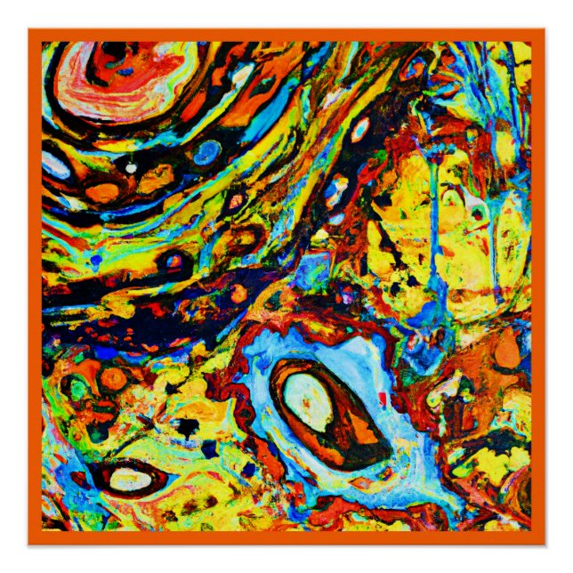 Stunning Abstract Pattern Poster (Front)