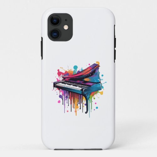 Stunning Abstract Piano Masterpiece iPhone 11 Case