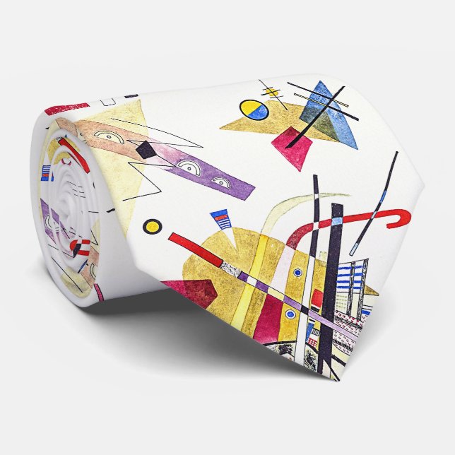 Stunning abstraction - Kandinsky Neck Tie (Rolled)