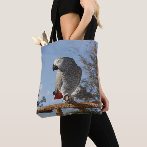Stunning African Grey Parrot Tote Bag