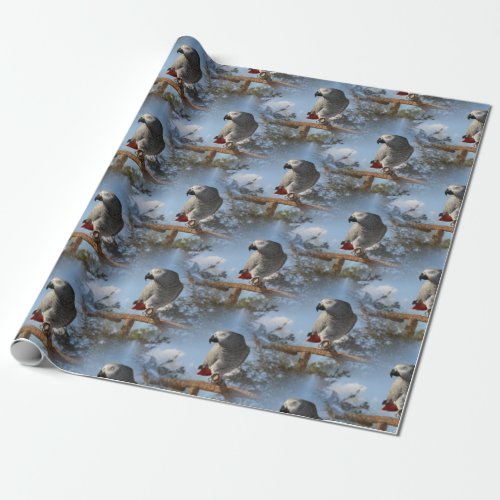 Stunning African Grey Parrot Wrapping Paper