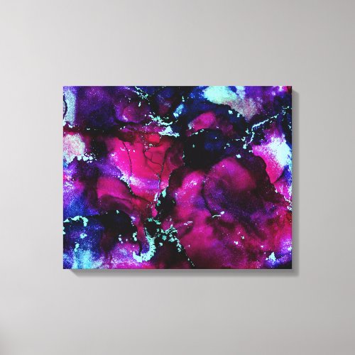 Stunning Alcohol Ink Painting Canvas Print