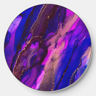 Stunning Alcohol Ink Painting Wireless Charger