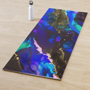 Stunning Alcohol Ink Painting  Yoga Mat